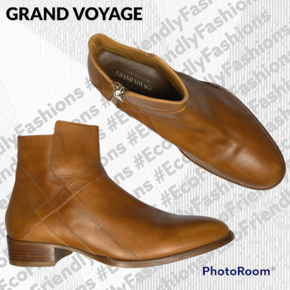 Grand Voyage NU35  Brown Bowie Classic Ankle Boots Size 10.5